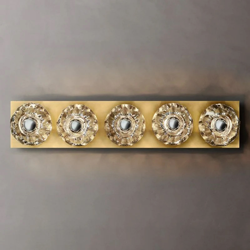 Kristal Clear Glass Linear Grand Wall Sconce