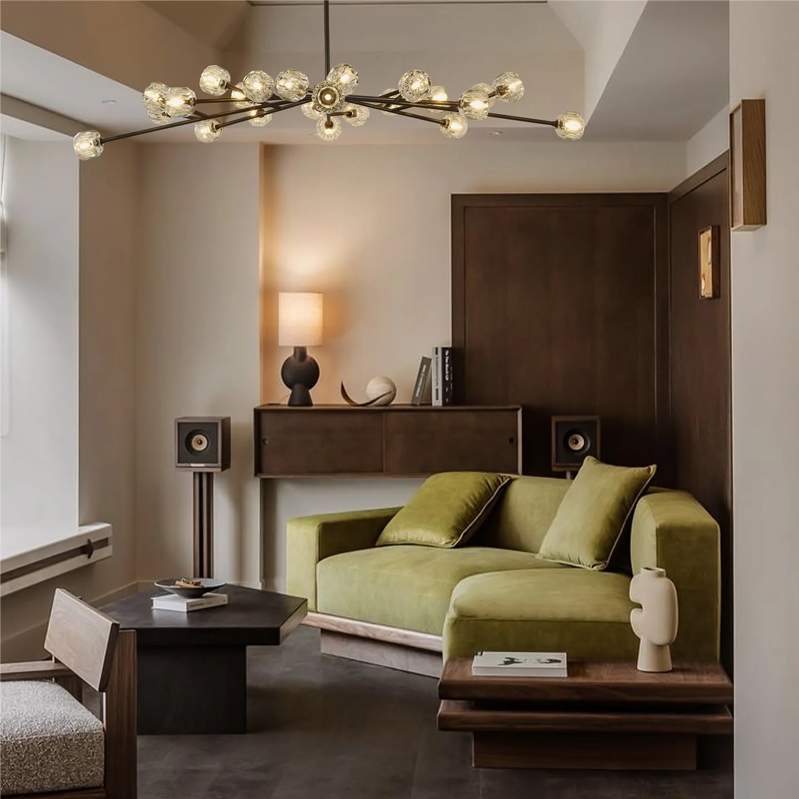 Kristal Glass Round Chandelier 72