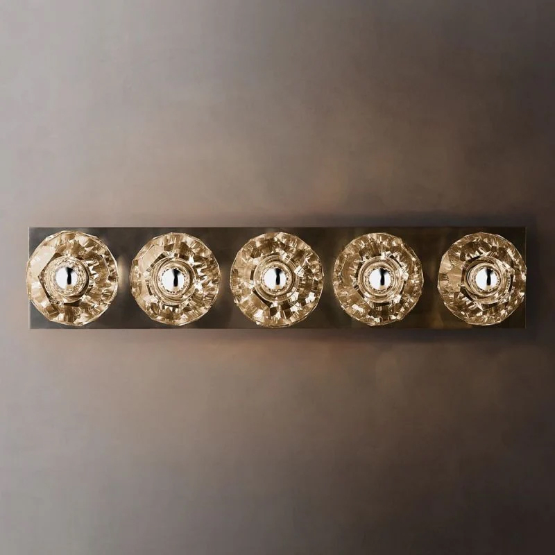 Kristal Clear Glass Linear Grand Wall Sconce