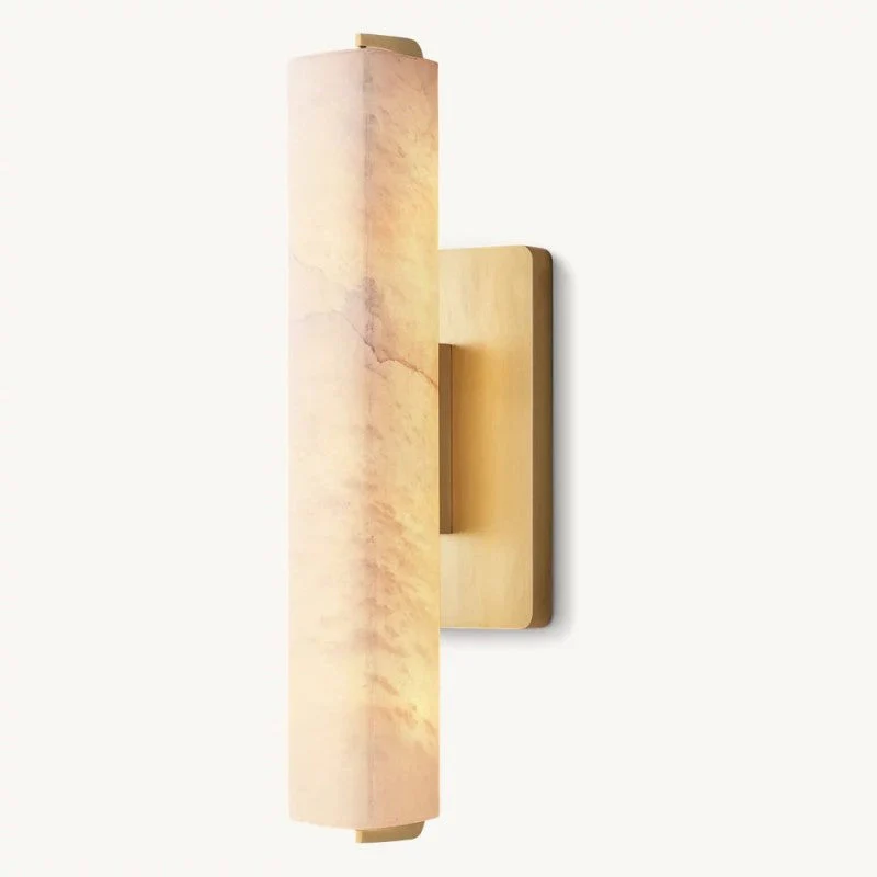 Audubos Alabaster Single Sconce