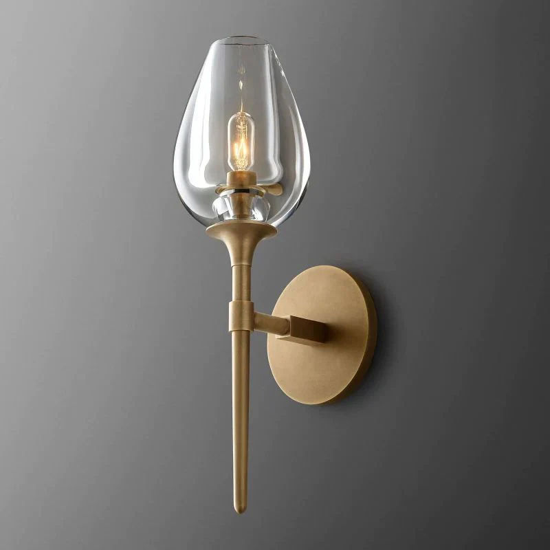 Crystal Tulip Wall Sconce