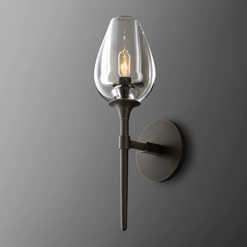 Crystal Tulip Wall Sconce