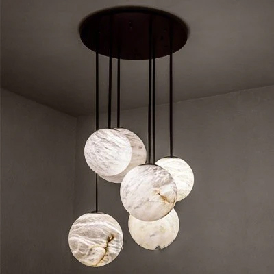 Alabaster Moon Chandelier