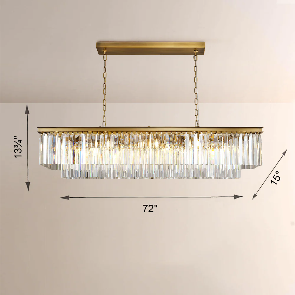 1920s Odem Rectangular Chandelier 72