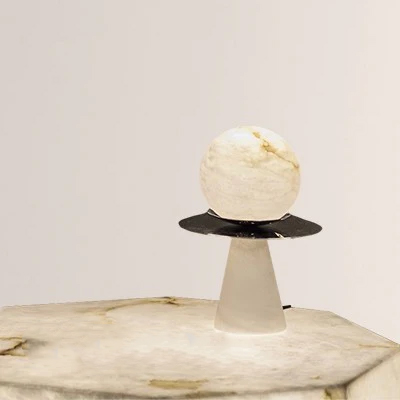 Alabaster Cycle Table Lamp