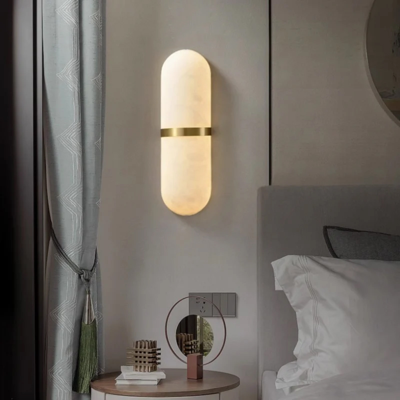 Alabaster Rostiute Wall Sconce