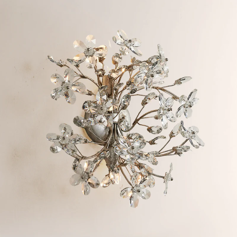 Crystal Flowers Fiore Wall Sconce