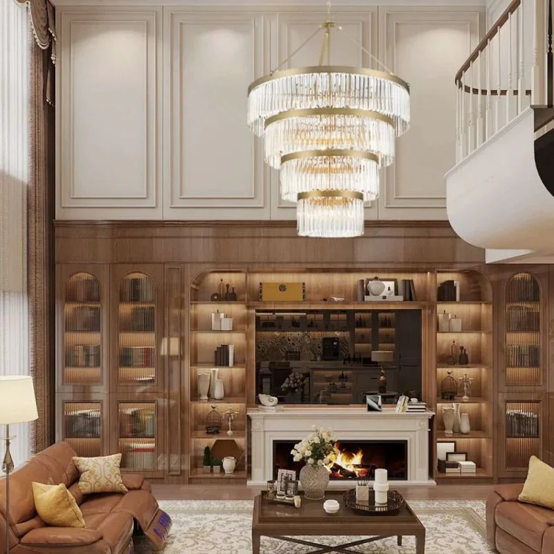 Grent 4-Tier Round Crystal Chandelier 40