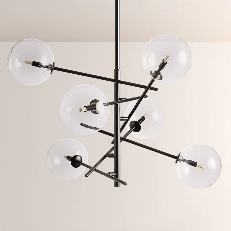 Modern Apolo Glass Ball Chandelier