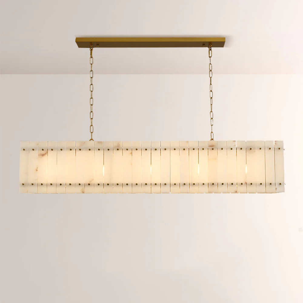 San Marco Alabaster Linear Chandelier 54
