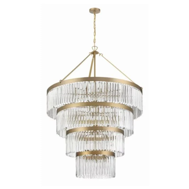 Grent 4-Tier Round Crystal Chandelier 40