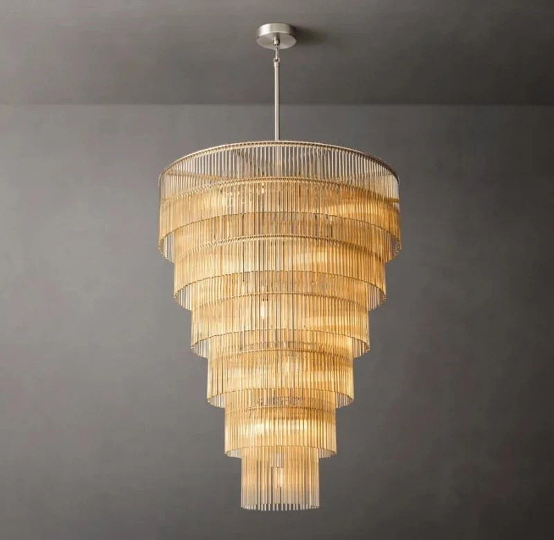 Amadeo Grand Glass Chandelier 36″