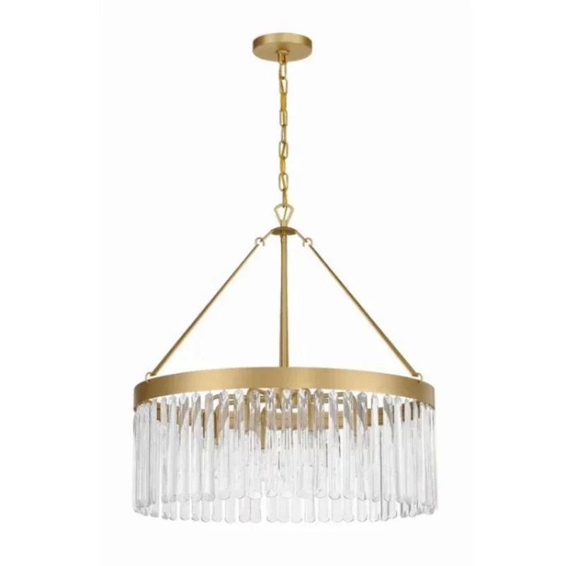 Grent Crystal Waterfall Round Chandelier