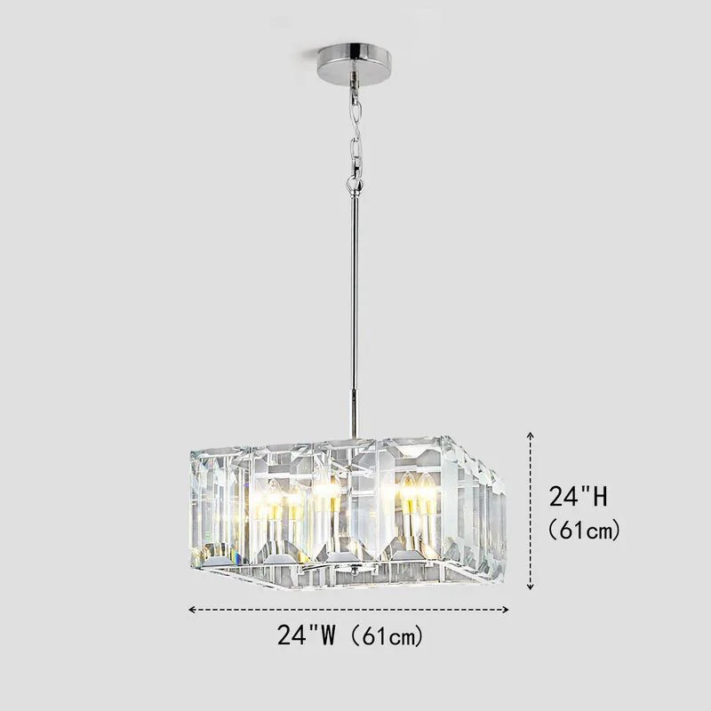 Harson Crystal Square Chandelier 24