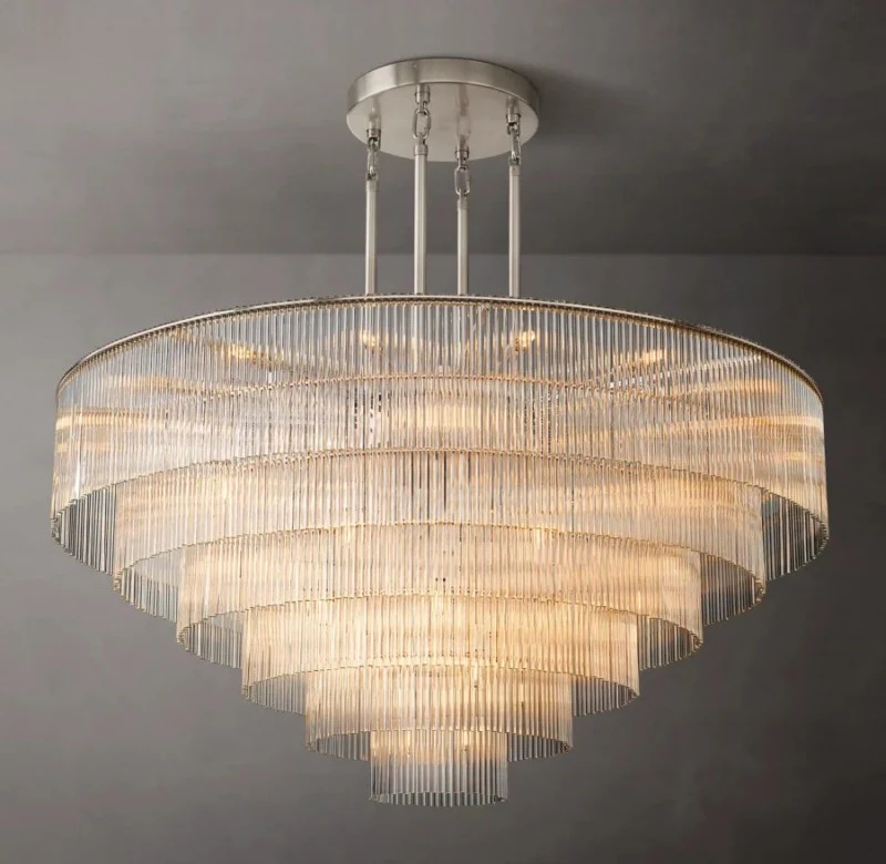 Amadeo Round Glass Chandelier 60″
