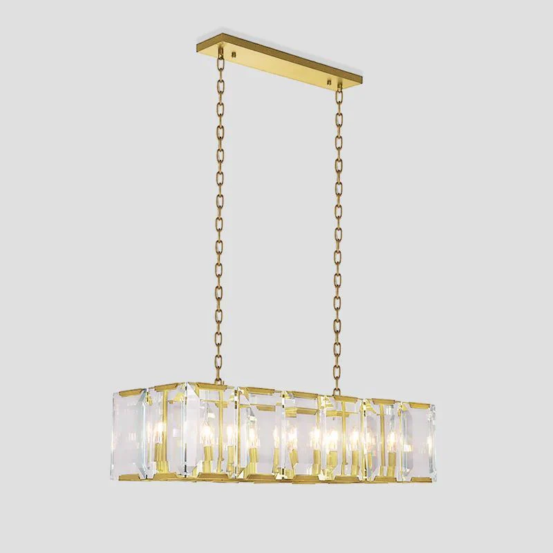 Harson Crystal Rectangular Chandelier