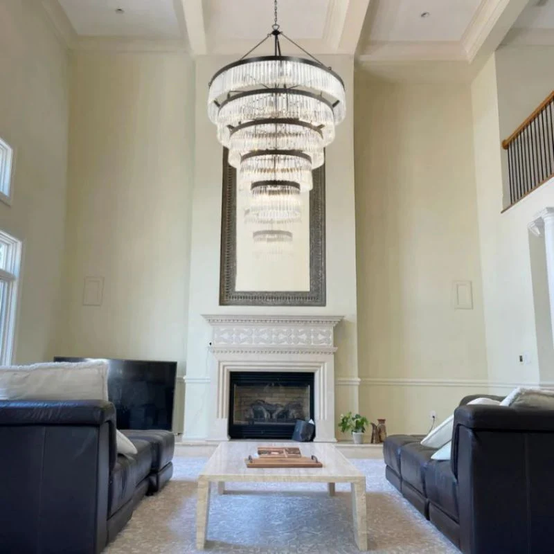 Grent 5-Tier Round Crystal Chandelier 48