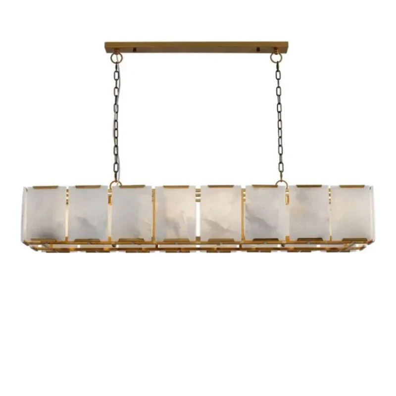 Ole Rectangle Chandelier Alabaster