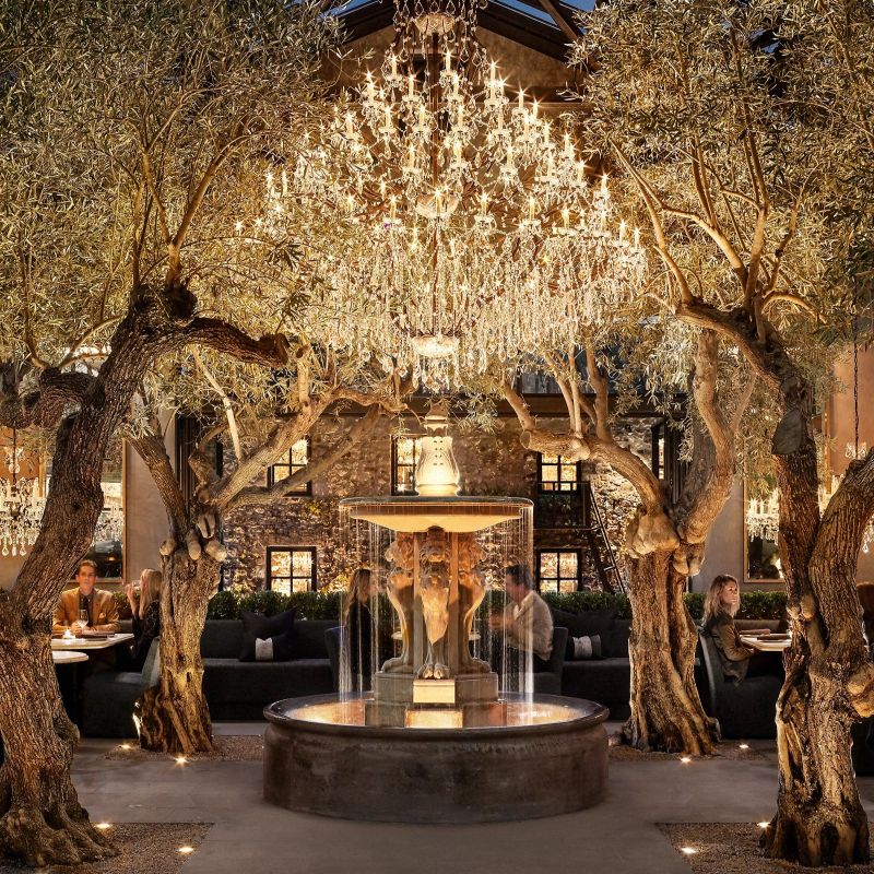 19TH C. Crystal Outdoor Chandelier 101”