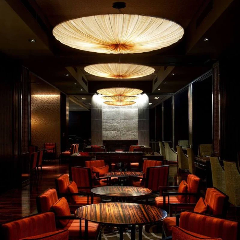 Silk Over Metal Living Room Chandelier