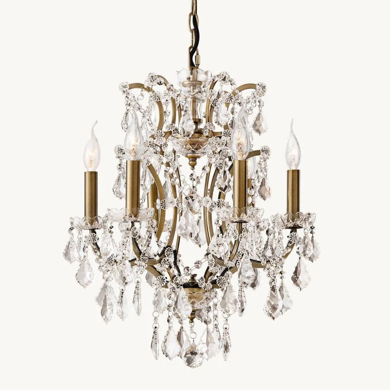 19TH C. Crystal Outdoor Chandelier 18”