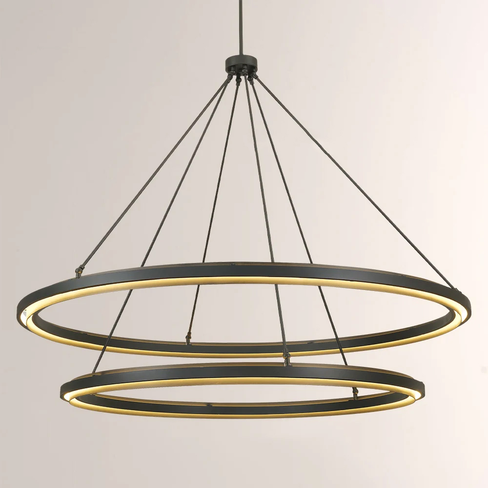 Peral 2-Tier Round Chandelier 60