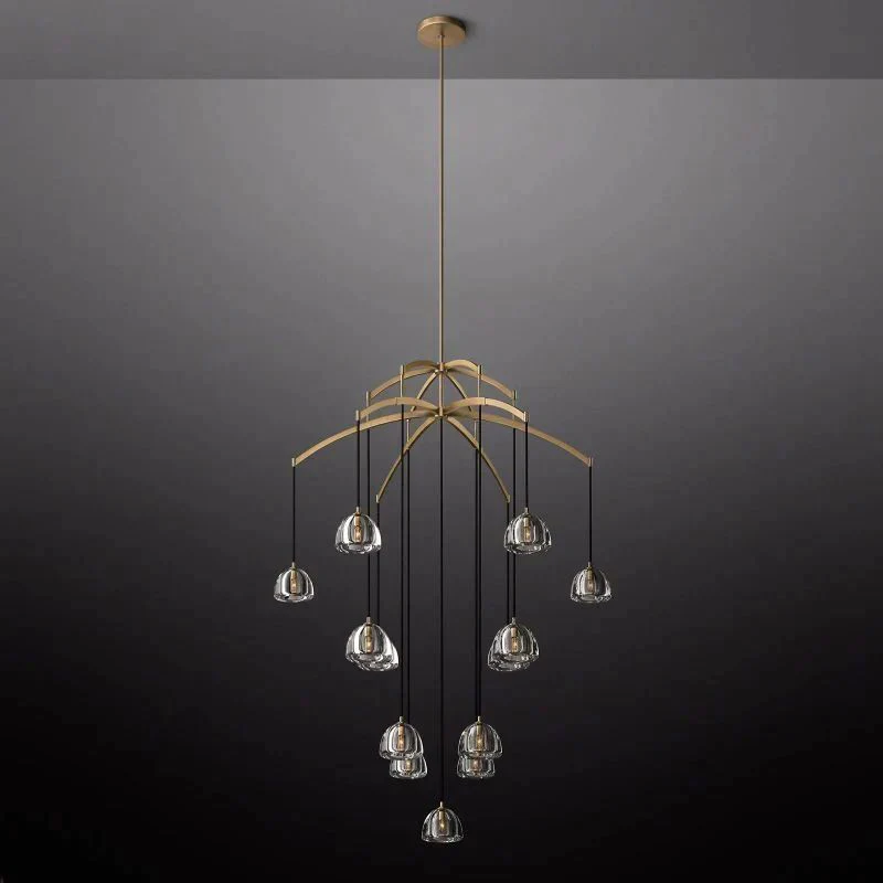 Crescent Round Chandelier 48''