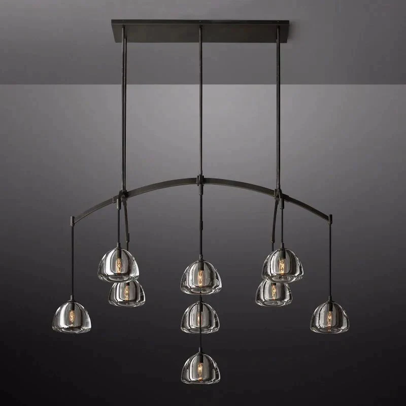 Crescent Linear Chandelier 54''