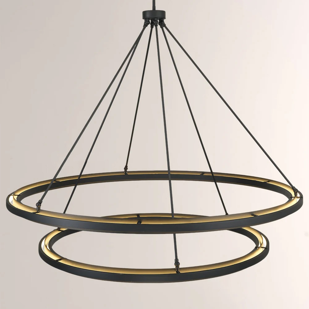 Peral 2-Tier Round Chandelier 60