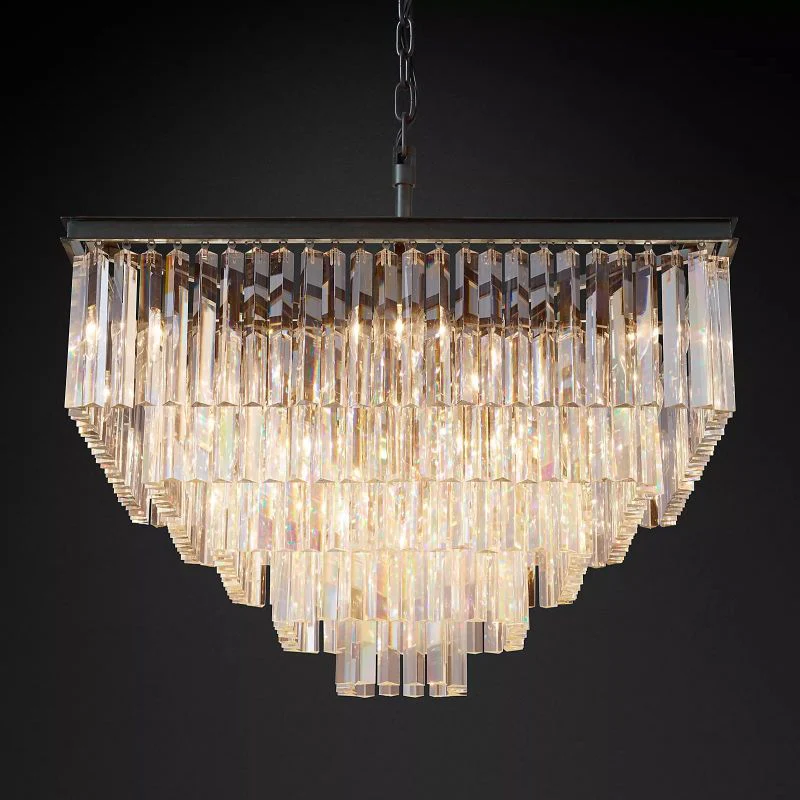 1920s Odem Square Chandelier 34