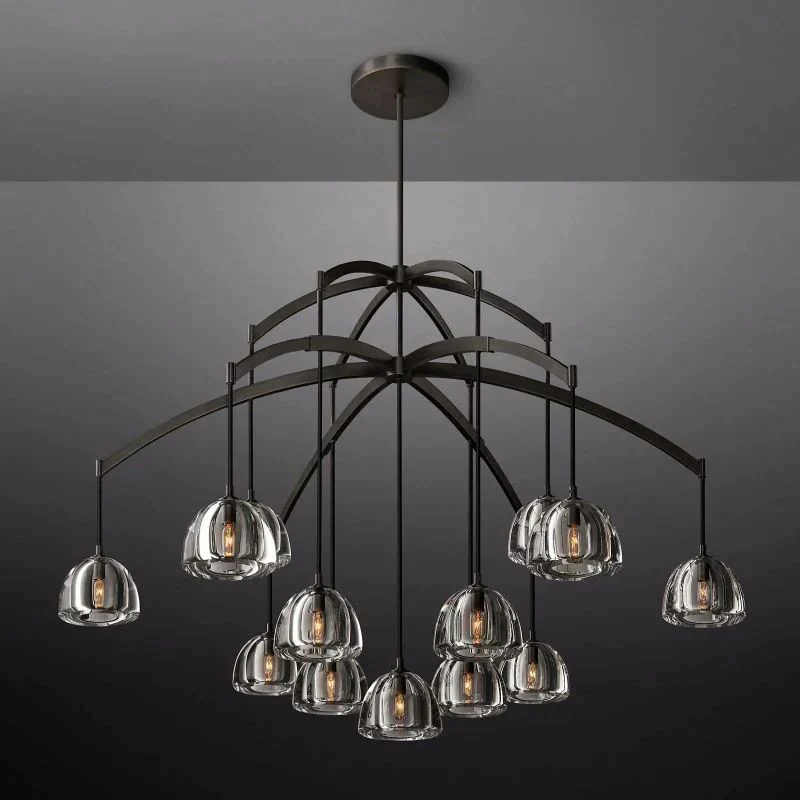 Crescent Round Chandelier 60''
