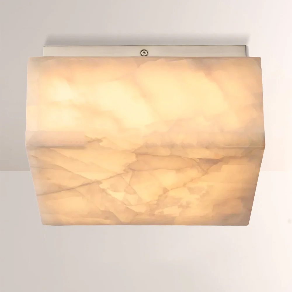 Riveage Calcite Square Flushmount 6
