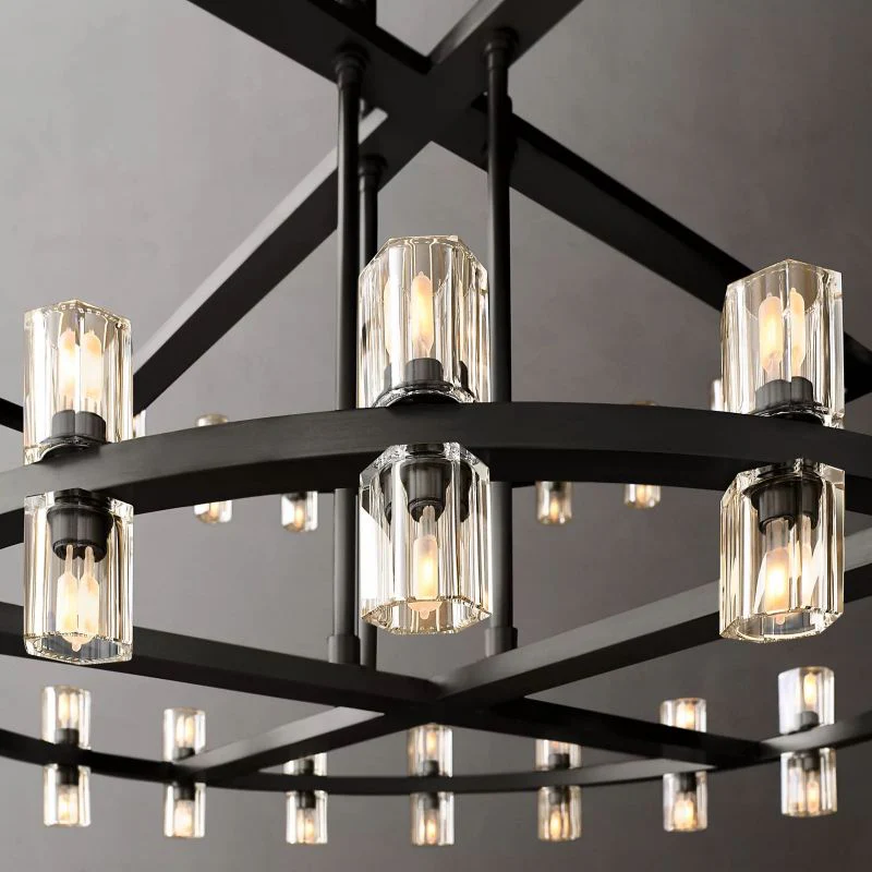 Aka Wine-glass Round 2-Tier Chandelier 60