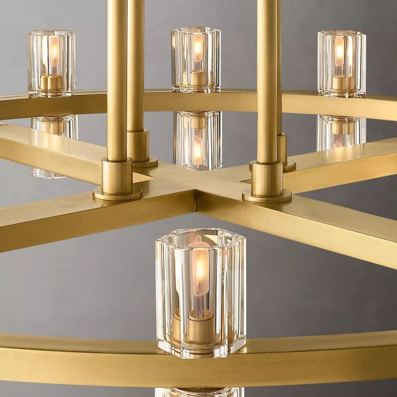 Aka Wine-glass Round 2-Tier Chandelier 60