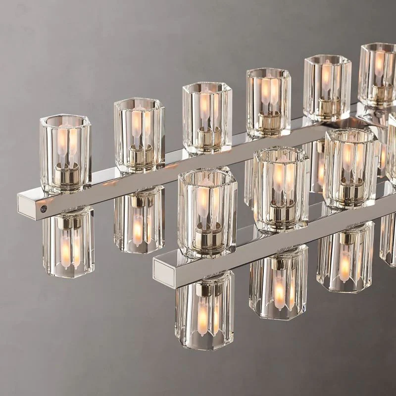 Aka Wine-glass Rectangular Chandelier 72