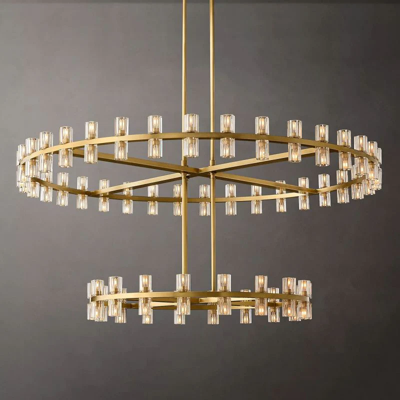Aka Wine-glass Round 2-Tier Chandelier 60