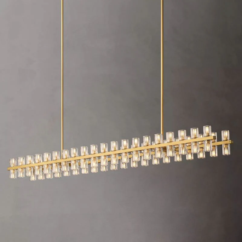 Aka Wine-glass Rectangular Chandelier 72
