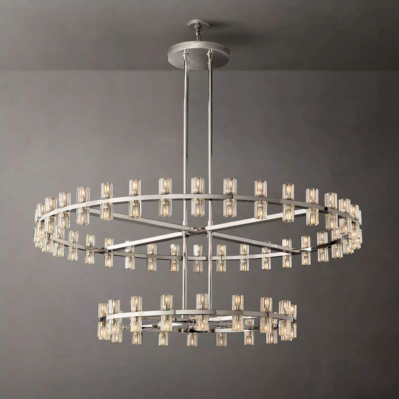 Aka Wine-glass Round 2-Tier Chandelier 60