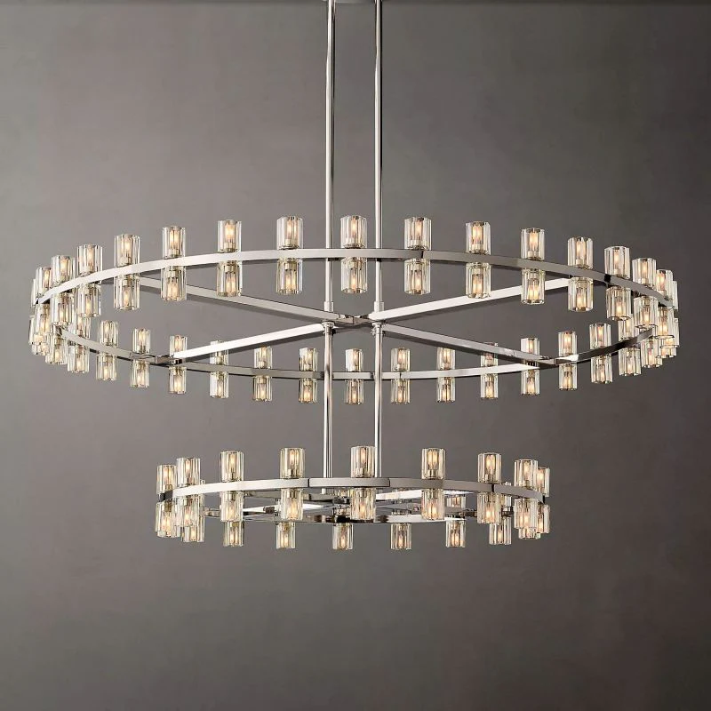 Aka Wine-glass Round 2-Tier Chandelier 60