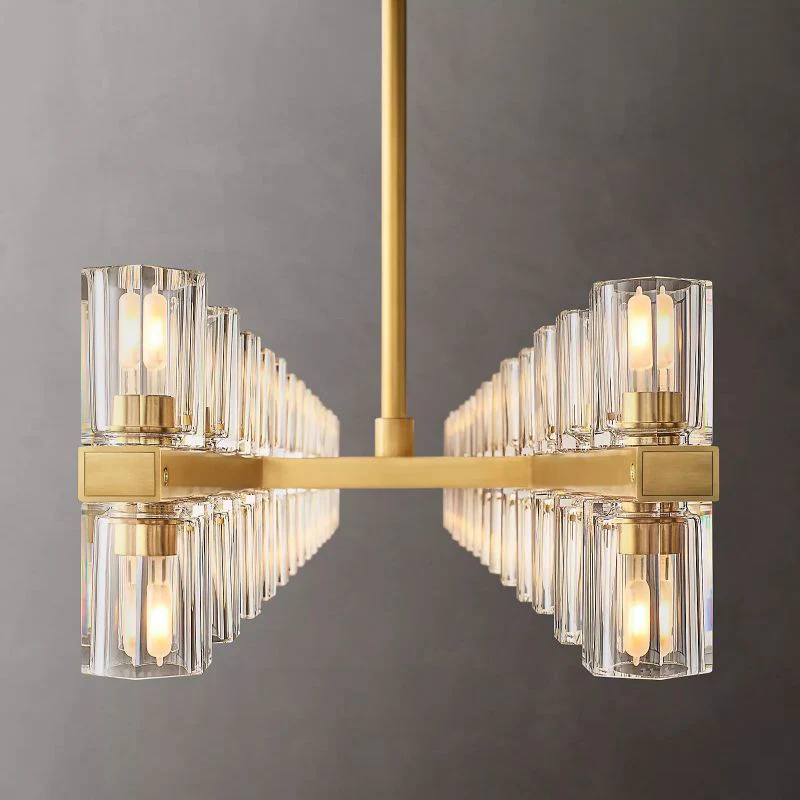 Aka Wine-glass Rectangular Chandelier 54