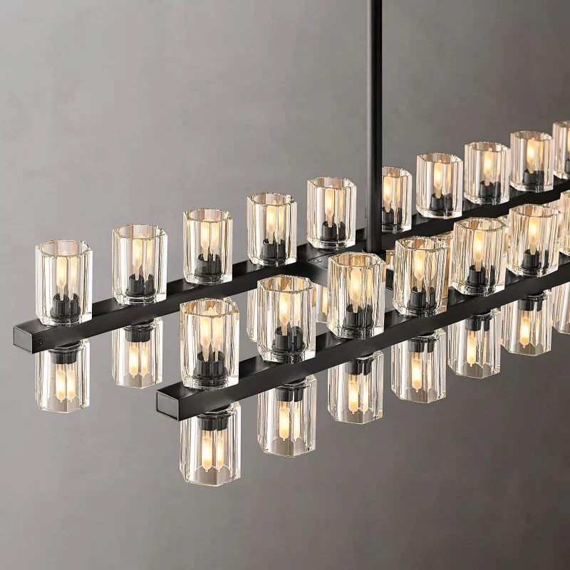 Aka Wine-glass Rectangular Chandelier 54