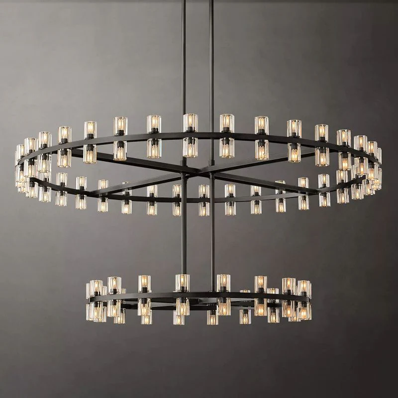 Aka Wine-glass Round 2-Tier Chandelier 60