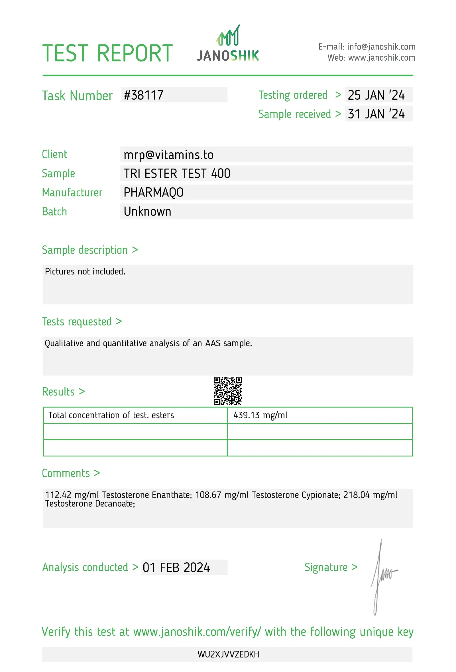 Tri-Ester Test 400 – Pharmaqo Labs