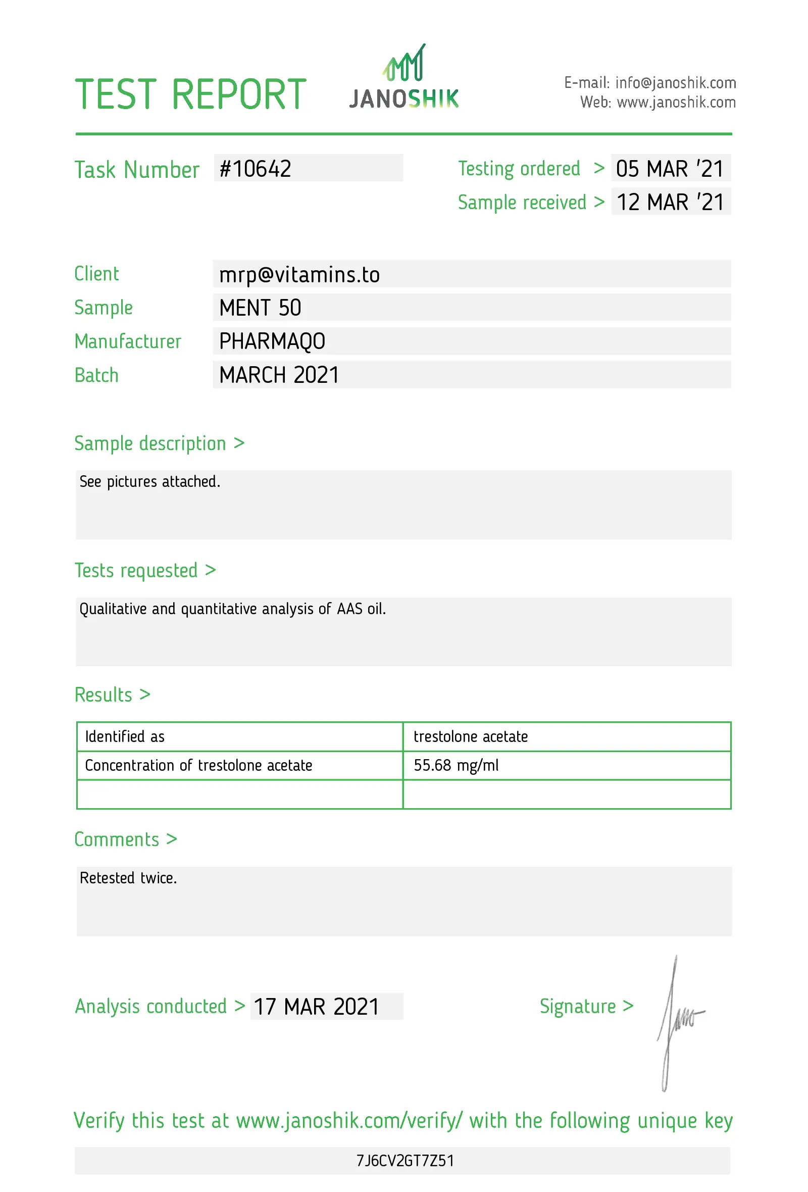 Ment 50 – Pharmaqo Labs