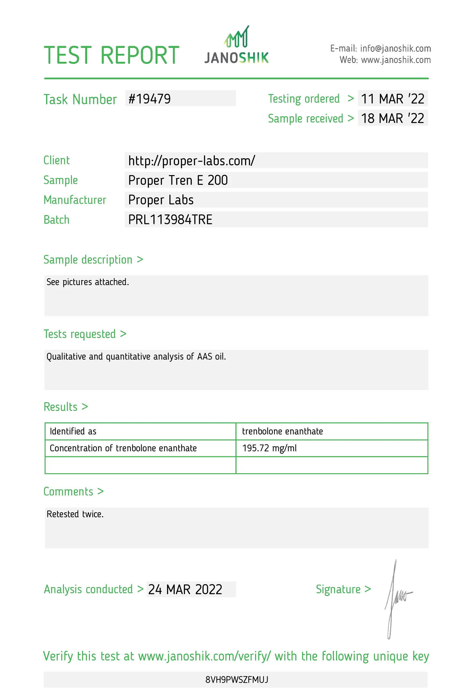 Trenbolone Enanthate 200 – Proper Labs