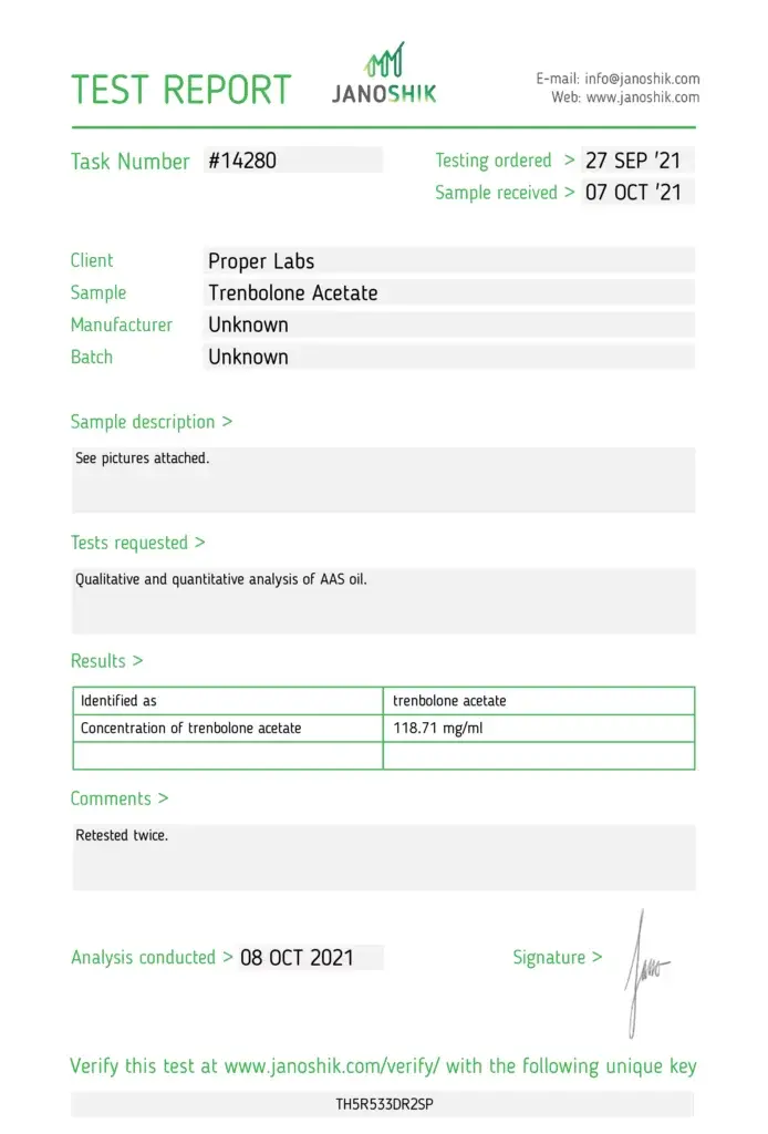 Trenbolone Acetate 100 – Proper Labs