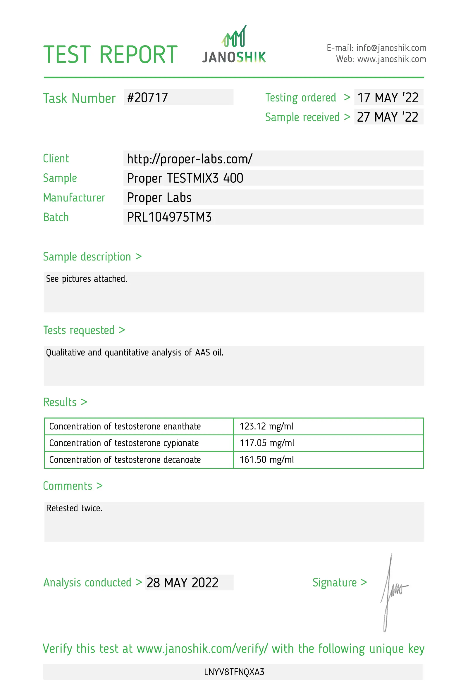 Testosterone Mix3 400 – Proper Labs