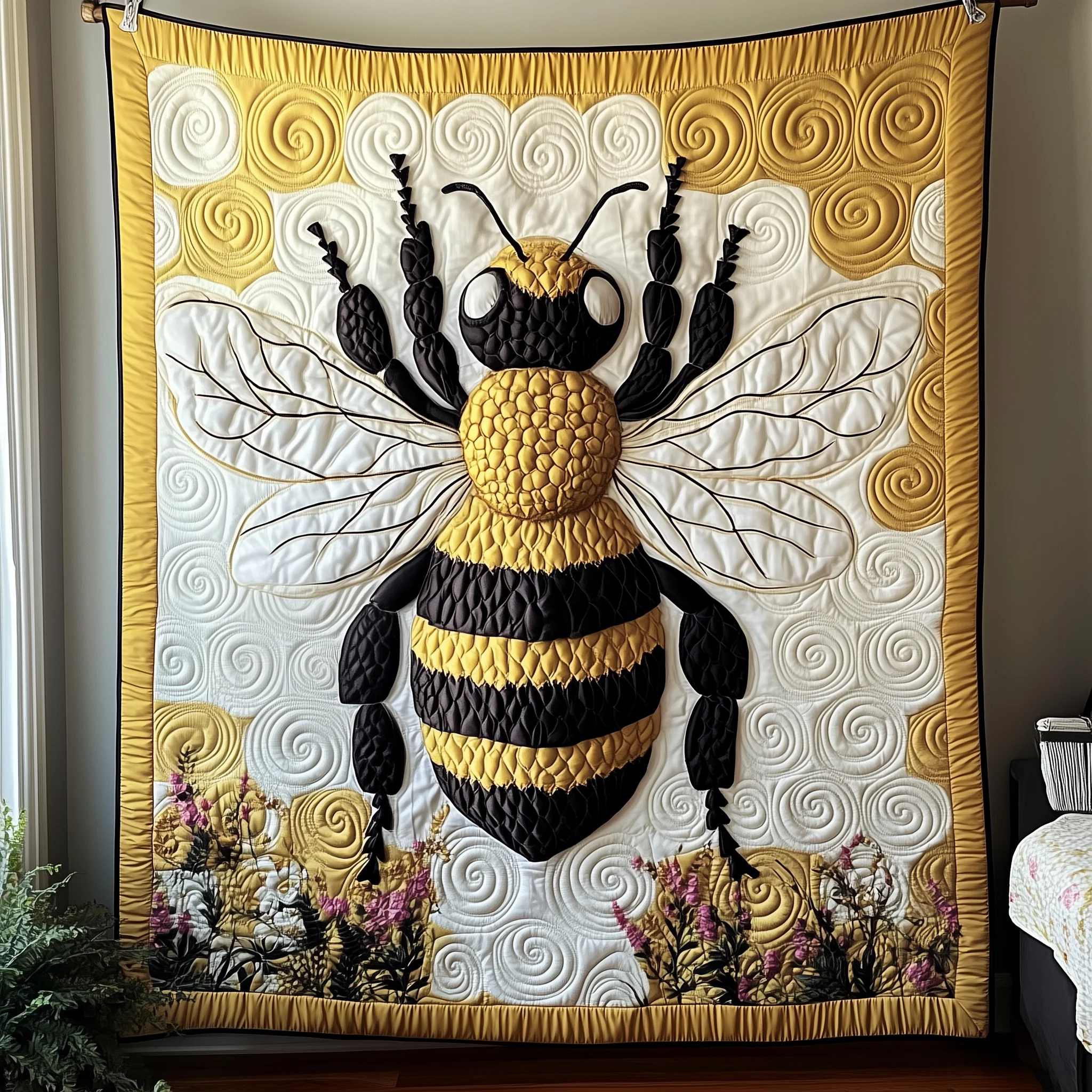 Bee In Bloom Quilted Blanket GFTOTP2132