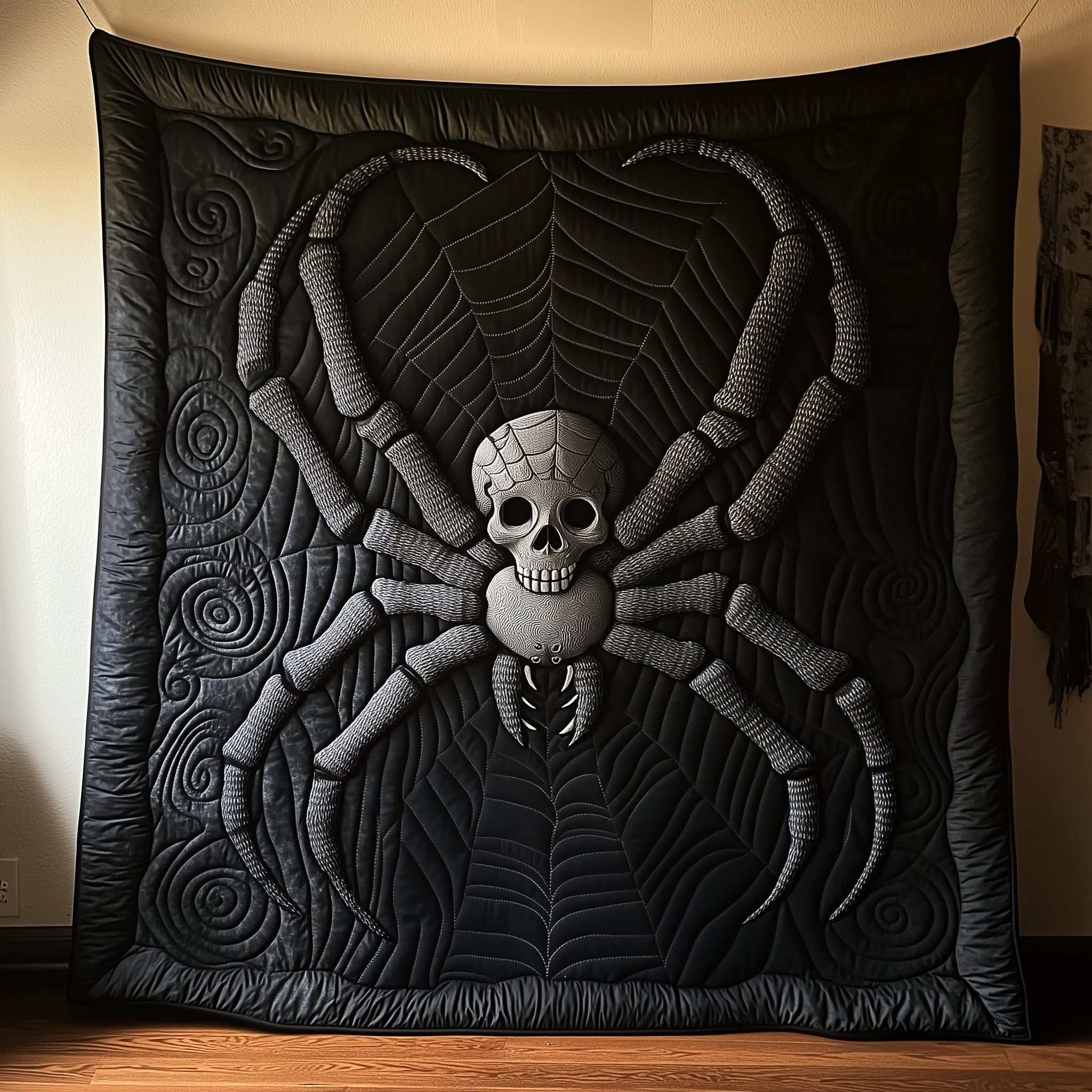 Black Spider Quilted Blanket GFTOAB1344