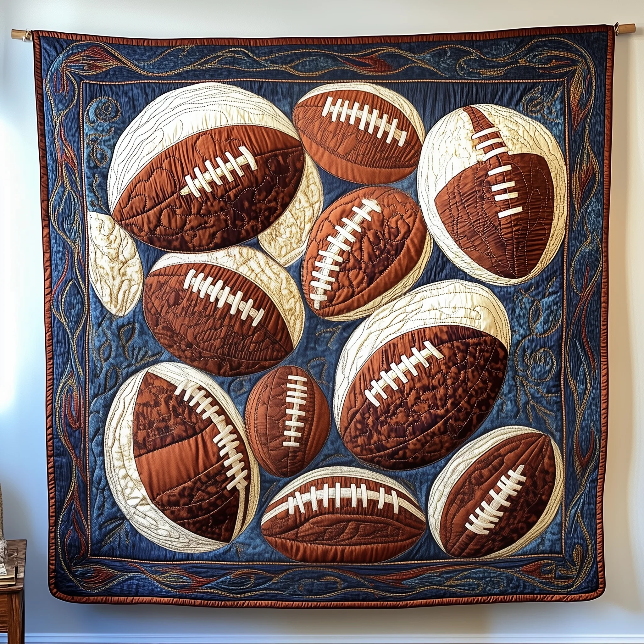 American Football Quilted Blanket GFTOAB1346